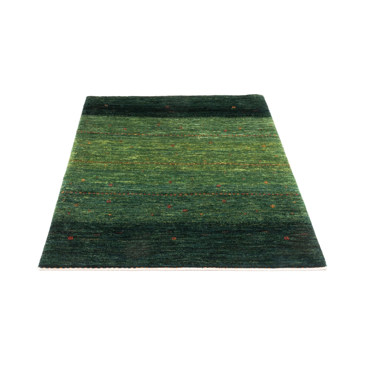 Tapis Gabbeh - Loribaft Persan - 132 x 90 cm - vert