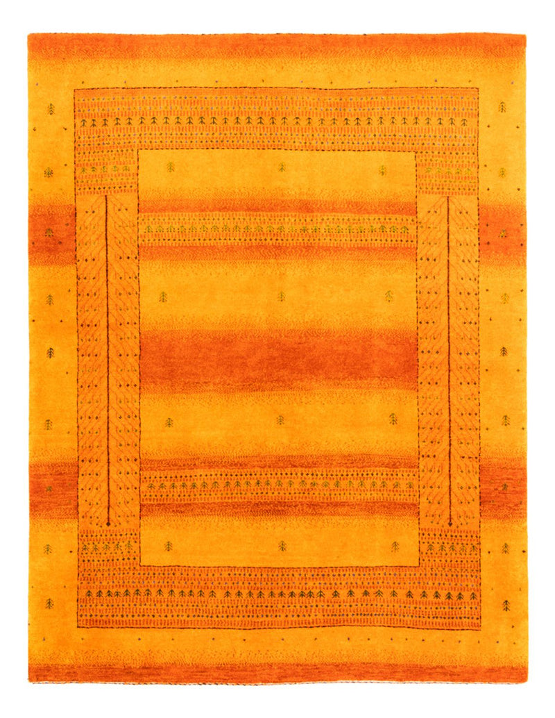 Gabbeh Teppich - Loribaft Perser - 200 x 154 cm - gold