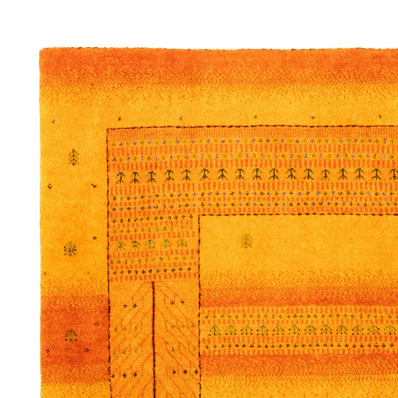 Gabbeh Teppich - Loribaft Perser - 200 x 154 cm - gold