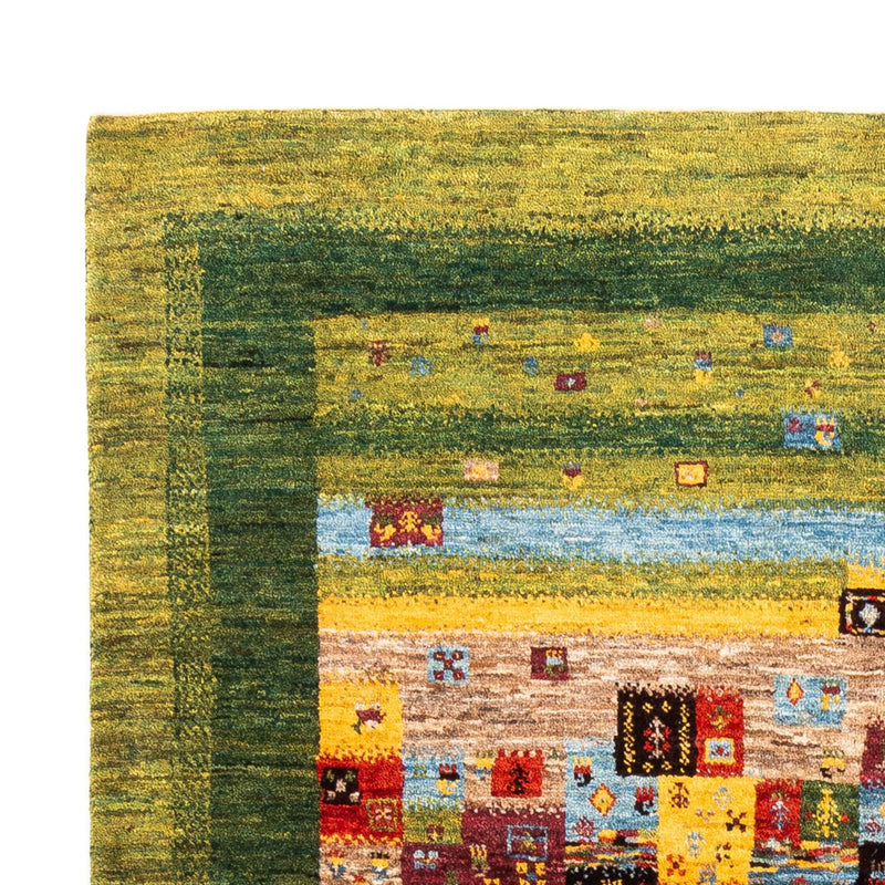 Gabbeh Teppich - Loribaft Perser - Royal - 196 x 148 cm - grün