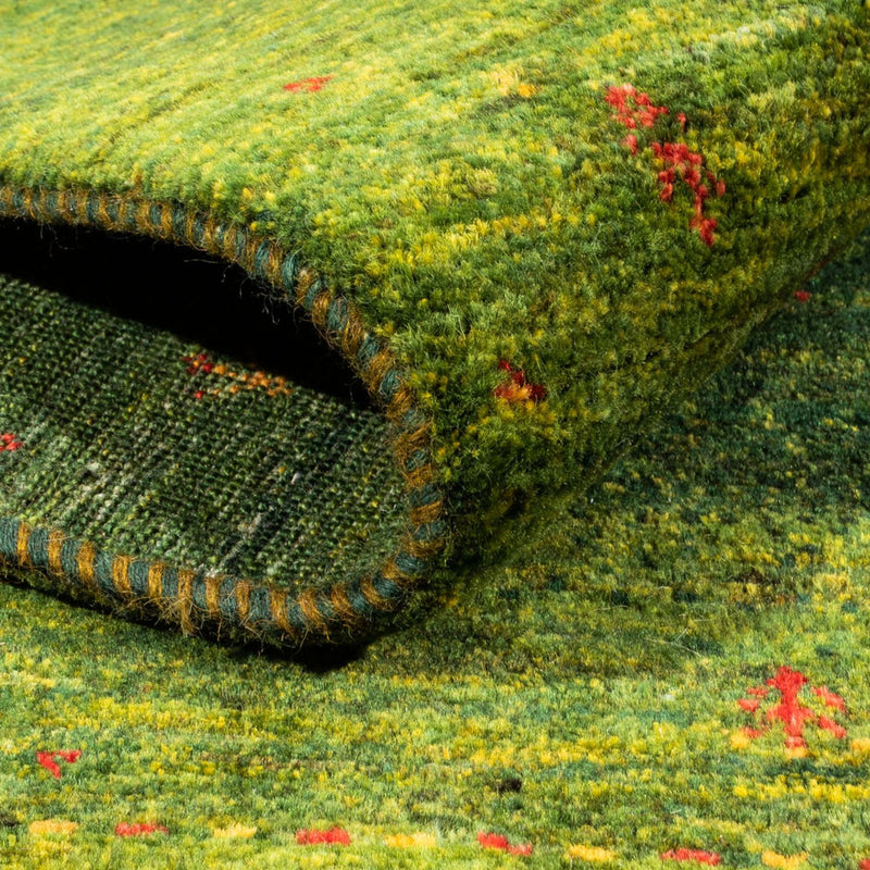Tapis Gabbeh - Loribaft Persan - 200 x 150 cm - vert