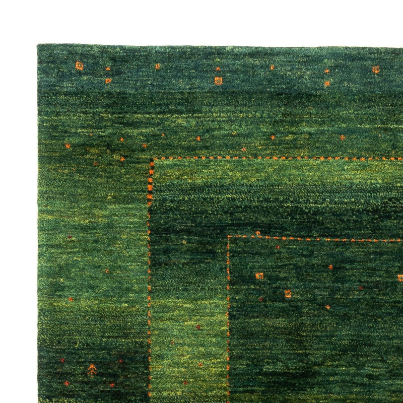Gabbeh Teppich - Loribaft Perser - 184 x 154 cm - grün