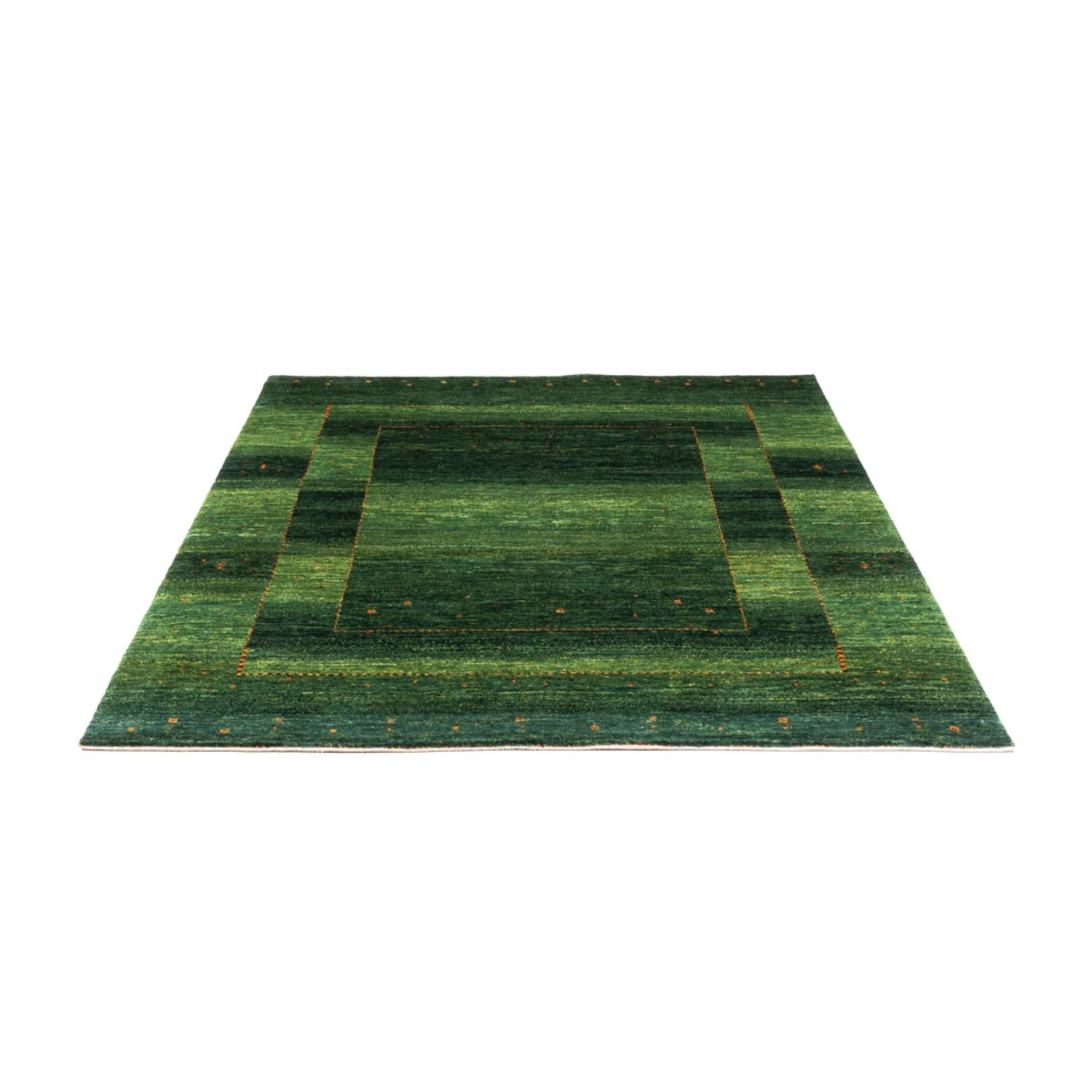 Gabbeh Teppich - Loribaft Perser - 184 x 154 cm - grün