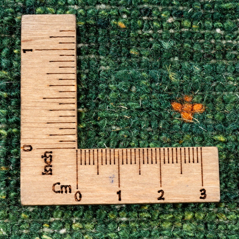 Gabbeh Teppich - Loribaft Perser - 184 x 154 cm - grün