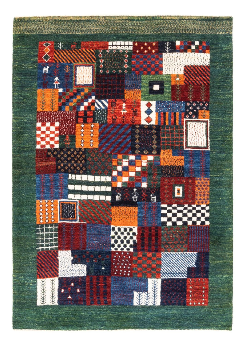 Tapis Gabbeh - Loribaft Persan - Royal - 118 x 83 cm - multicolore