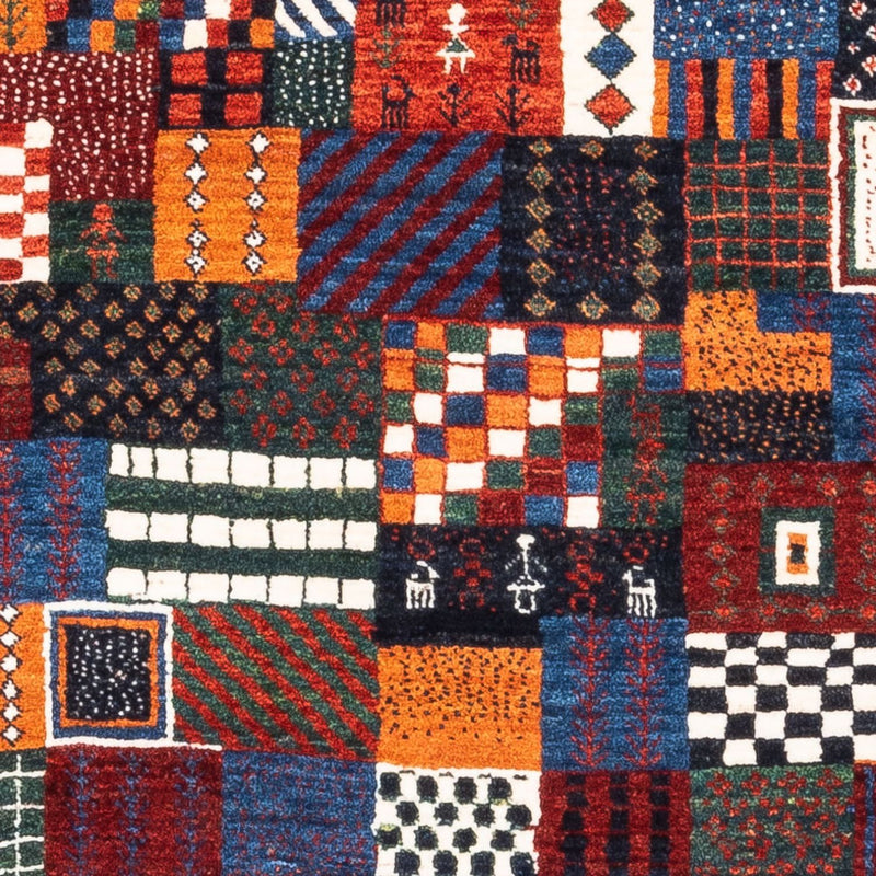 Tapis Gabbeh - Loribaft Persan - Royal - 118 x 83 cm - multicolore