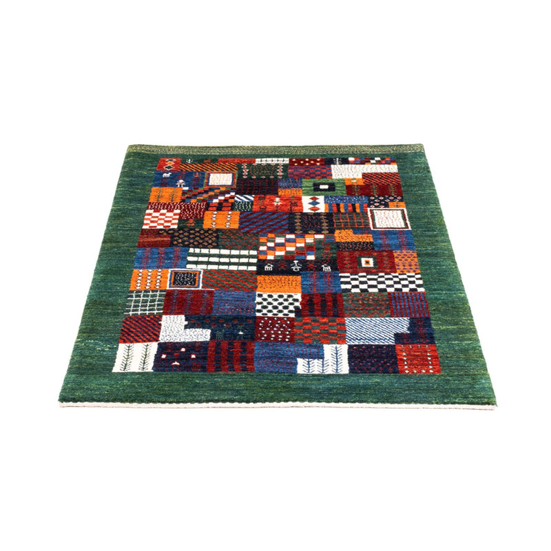 Tapis Gabbeh - Loribaft Persan - Royal - 118 x 83 cm - multicolore