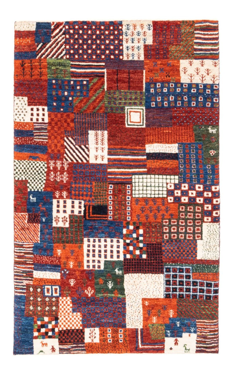 Tapis Gabbeh - Loribaft Persan - Royal - 123 x 80 cm - multicolore
