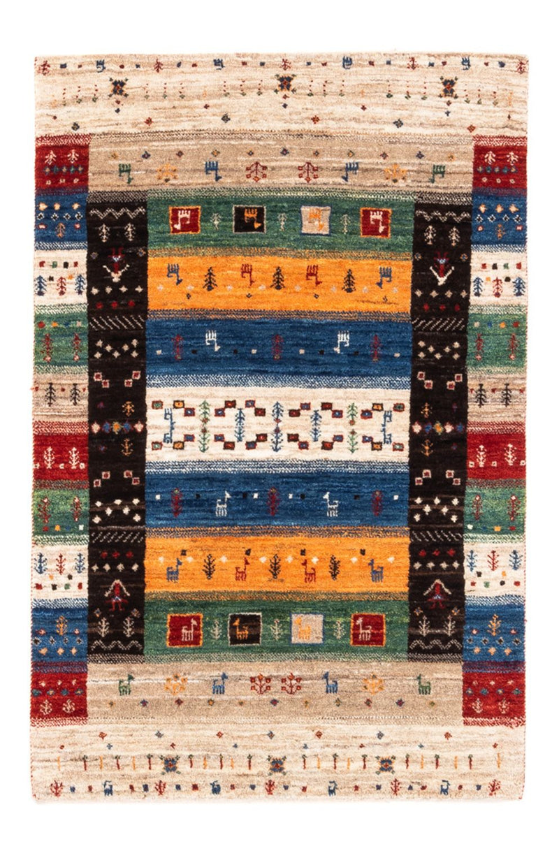 Tapis Gabbeh - Loribaft Persan - Royal - 124 x 83 cm - multicolore
