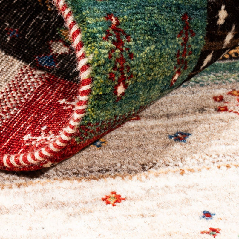 Tapis Gabbeh - Loribaft Persan - Royal - 124 x 83 cm - multicolore