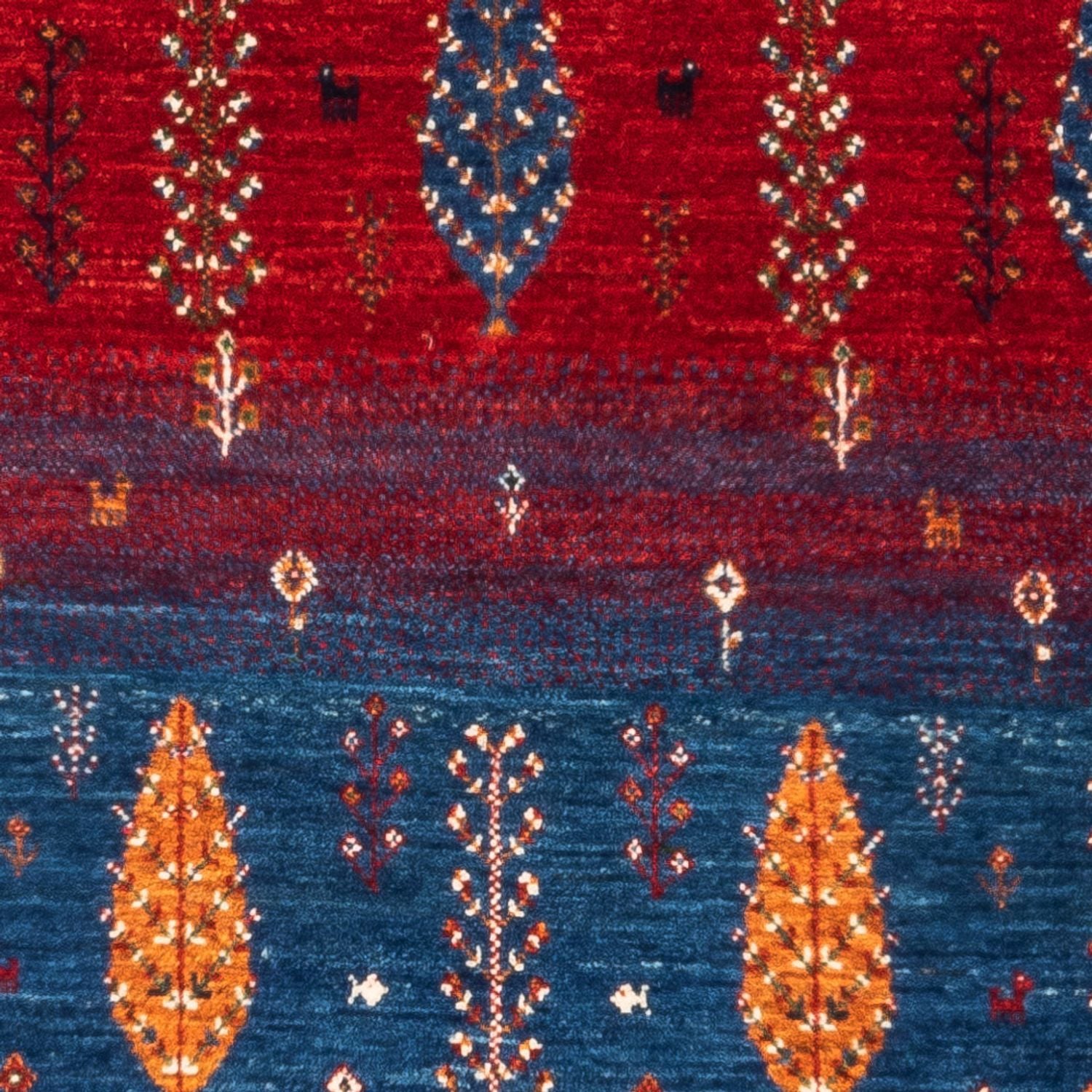 Tapis Gabbeh - Loribaft Persan - Royal - 130 x 82 cm - multicolore