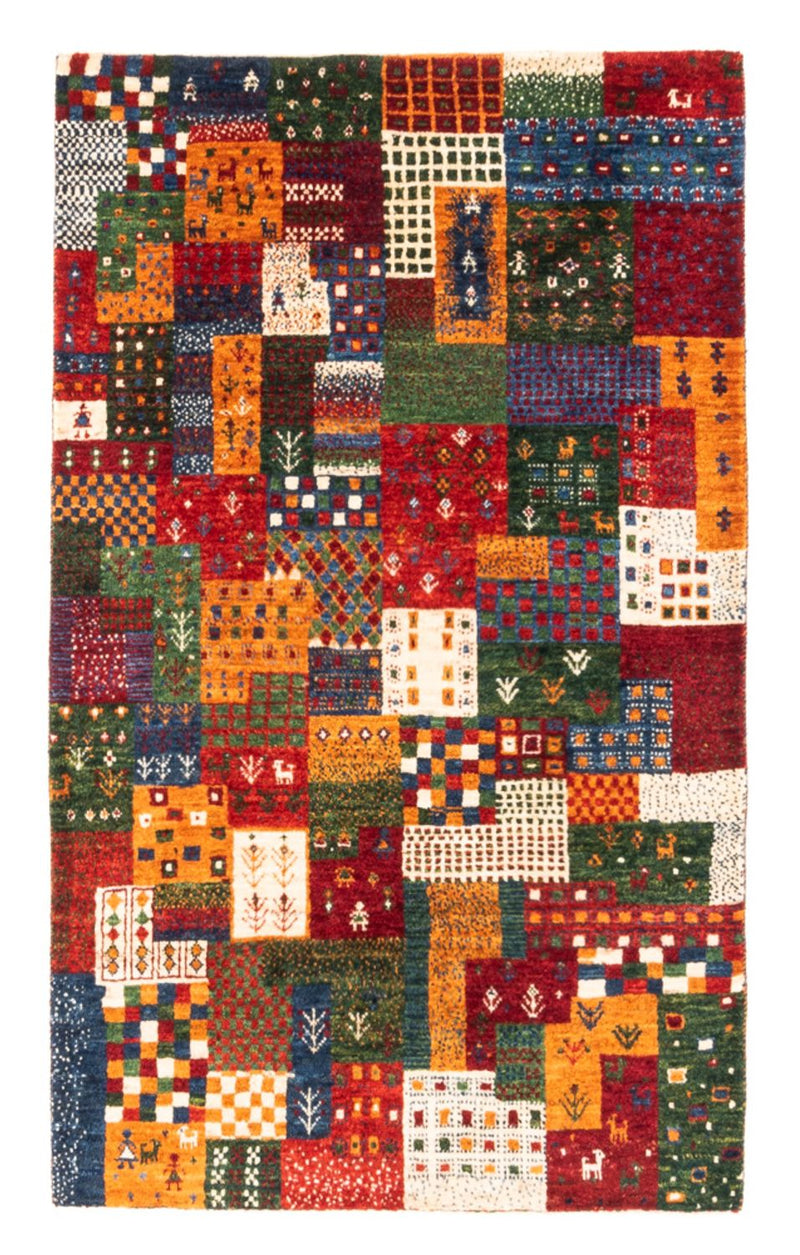 Tapis Gabbeh - Loribaft Persan - Royal - 134 x 85 cm - multicolore