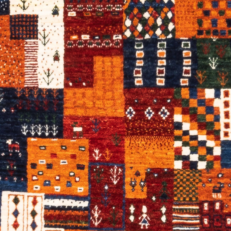 Tapis Gabbeh - Loribaft Persan - Royal - 125 x 93 cm - multicolore
