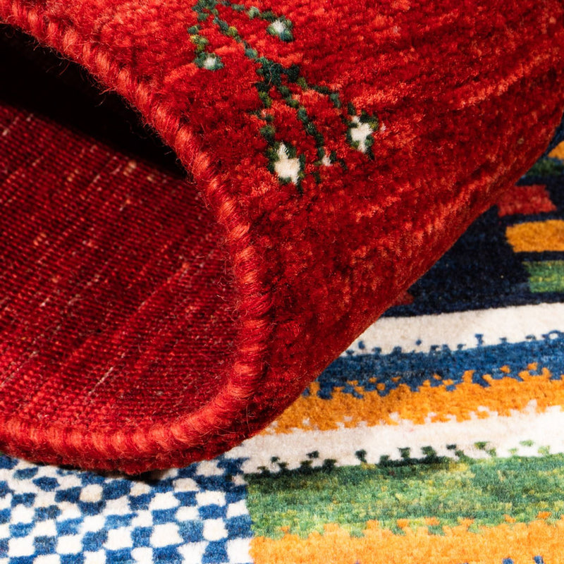 Tapis Gabbeh - Loribaft Persan - Royal - 125 x 93 cm - multicolore