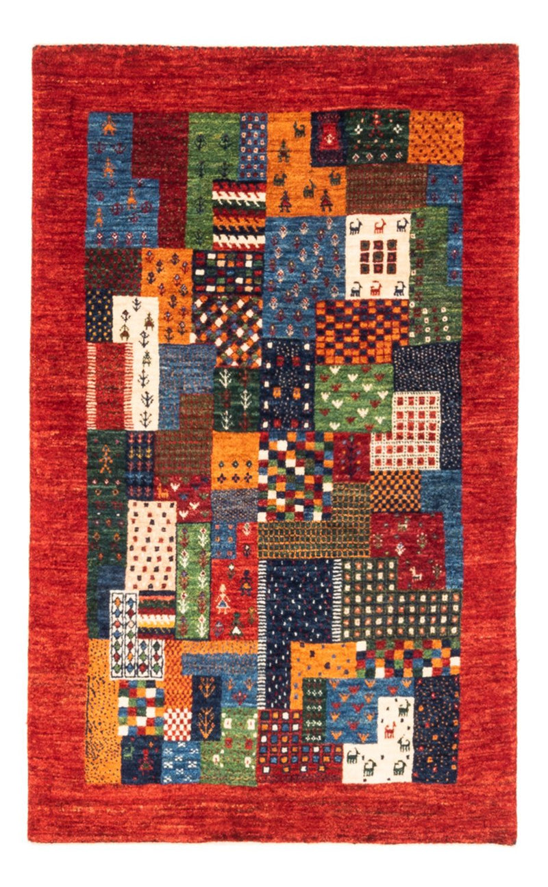 Tapis Gabbeh - Loribaft Persan - Royal - 129 x 81 cm - multicolore