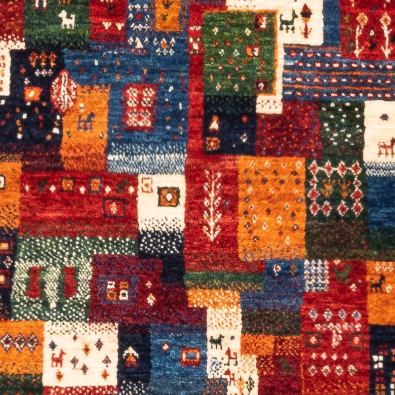 Tapis Gabbeh - Loribaft Persan - Royal - 127 x 84 cm - multicolore
