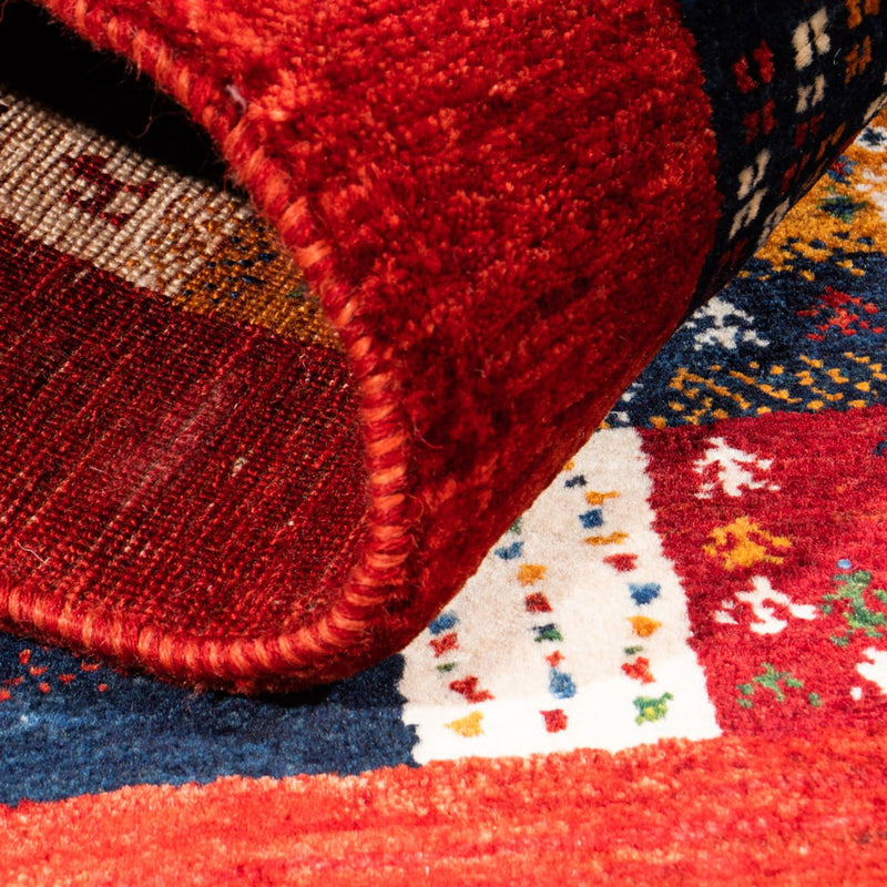 Tapis Gabbeh - Loribaft Persan - Royal - 127 x 84 cm - multicolore
