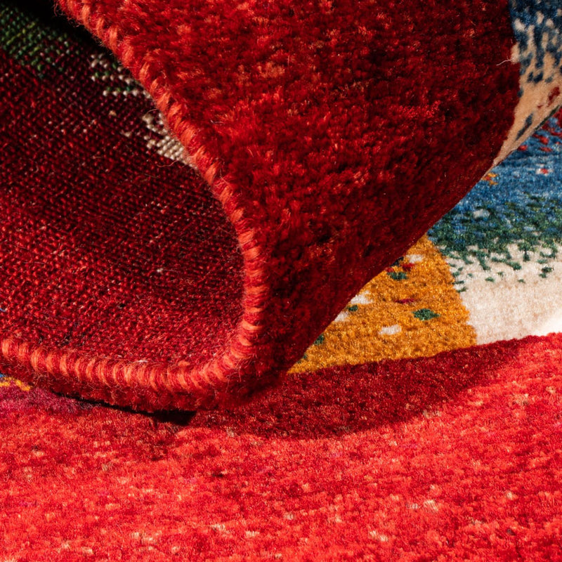 Tapis Gabbeh - Loribaft Persan - Royal - 123 x 89 cm - multicolore