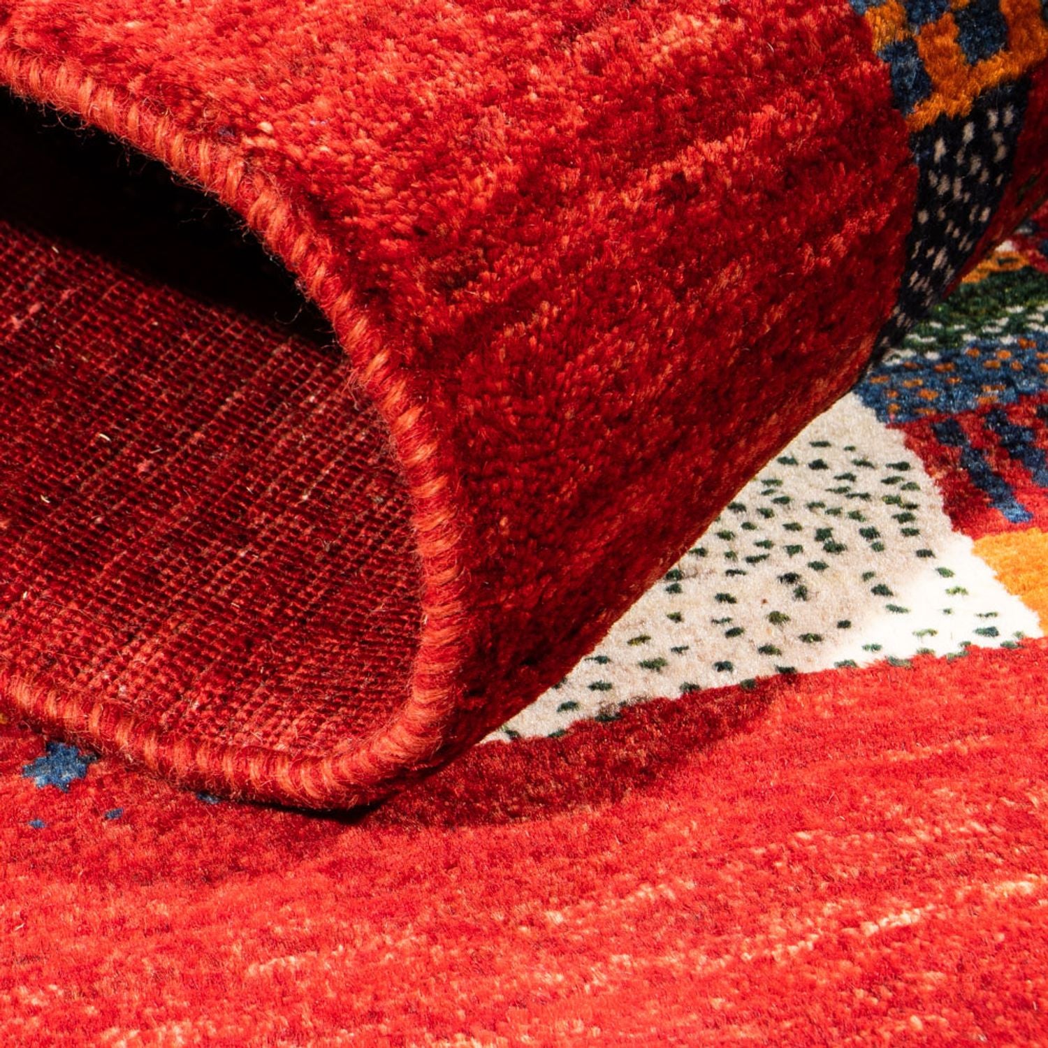 Tapis Gabbeh - Loribaft Persan - Royal - 120 x 80 cm - multicolore