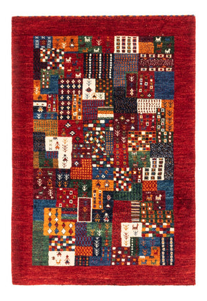 Tapis Gabbeh - Loribaft Persan - Royal - 122 x 84 cm - multicolore