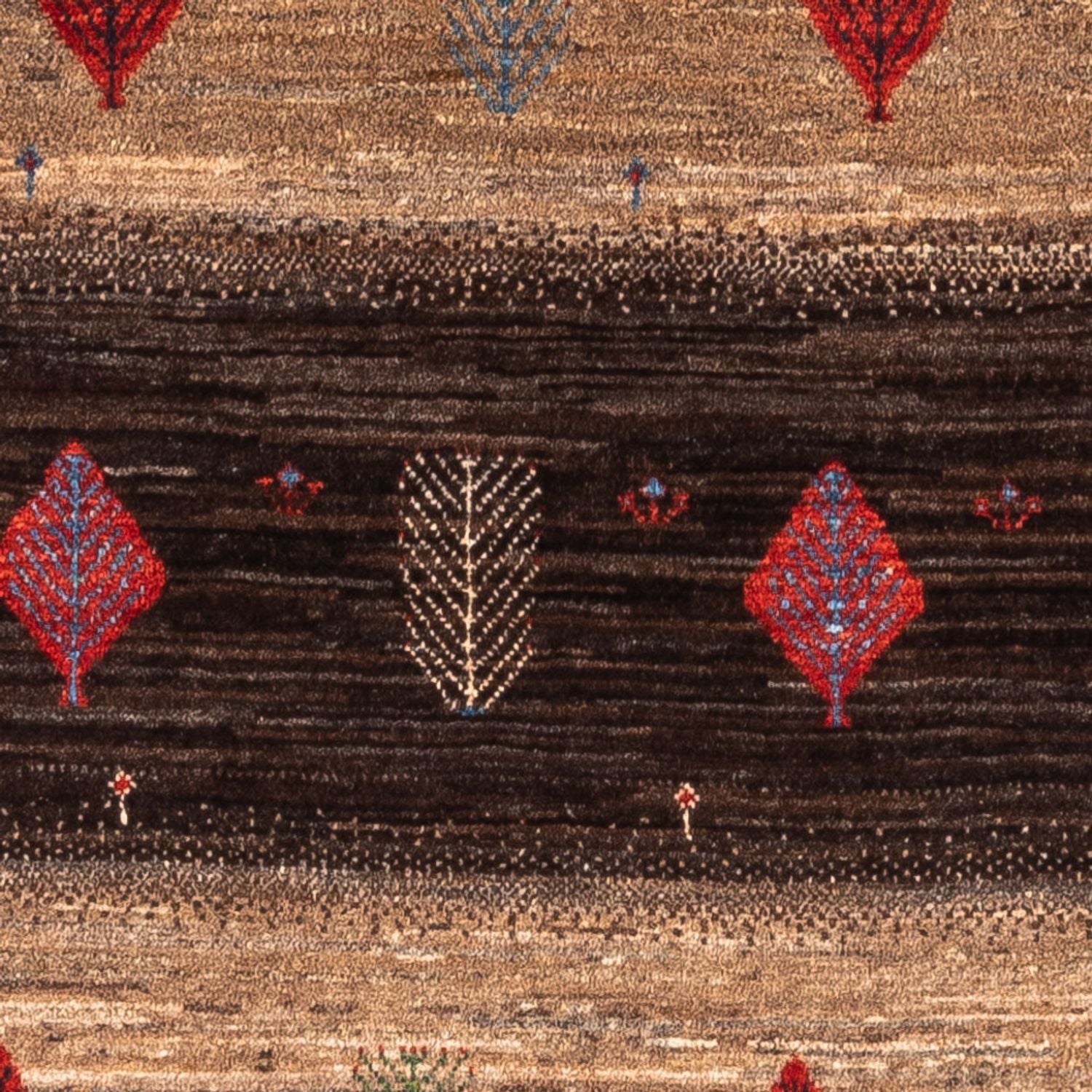 Tapis Gabbeh - Loribaft Persan - Royal - 131 x 88 cm - multicolore
