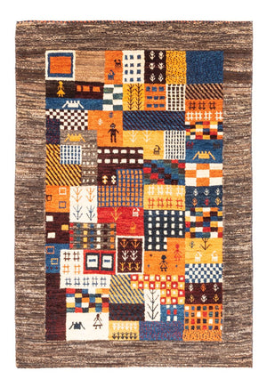Tapis Gabbeh - Loribaft Persan - Royal - 120 x 83 cm - multicolore