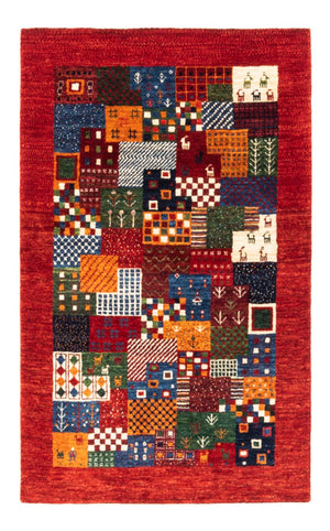 Tapis Gabbeh - Loribaft Persan - Royal - 132 x 86 cm - multicolore
