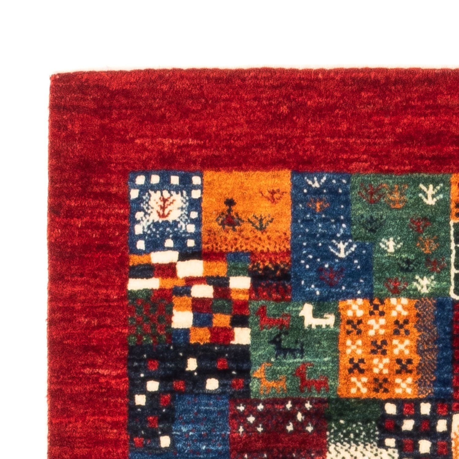 Tapis Gabbeh - Loribaft Persan - Royal - 130 x 86 cm - multicolore