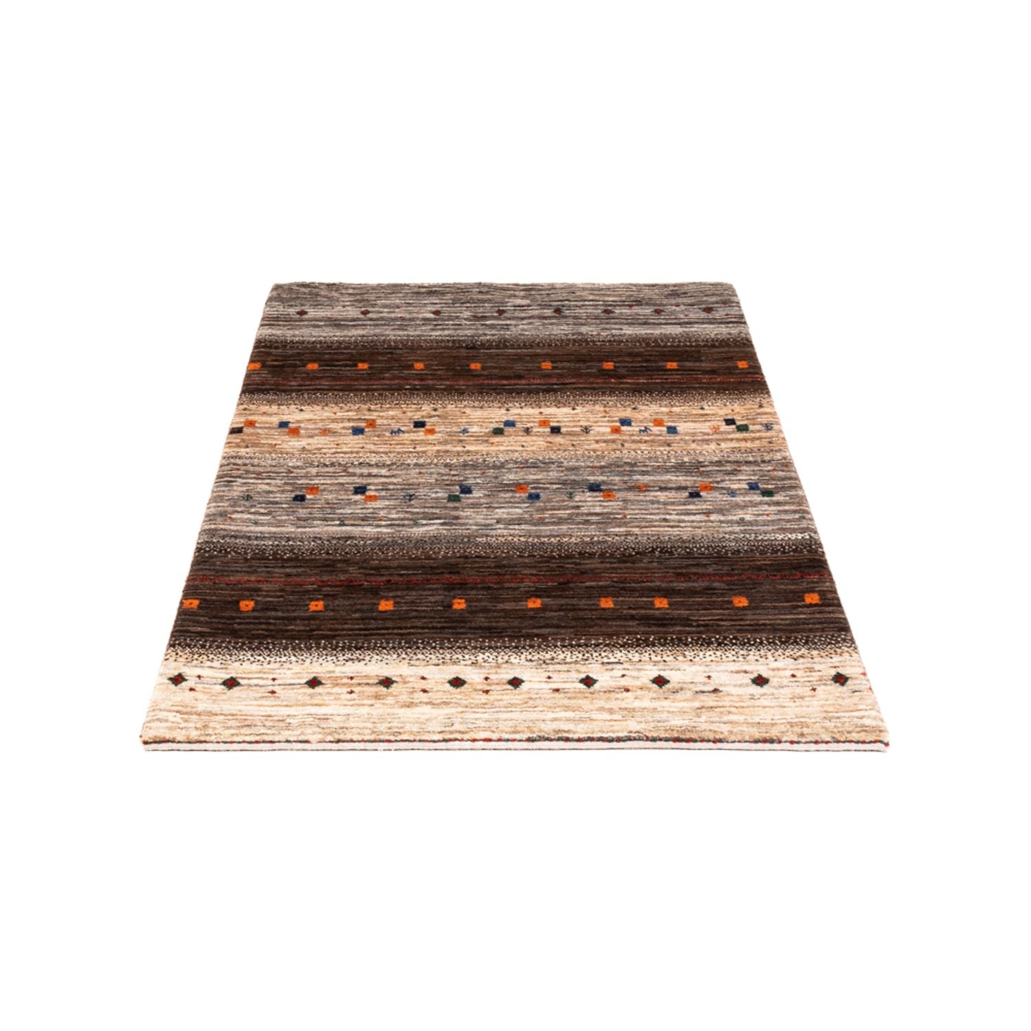 Gabbeh Teppich - Loribaft Perser - Royal - 134 x 84 cm - grau