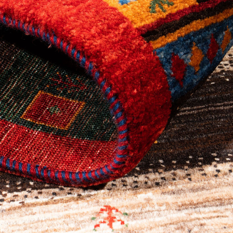 Tapis Gabbeh - Loribaft Persan - Royal - 140 x 86 cm - multicolore
