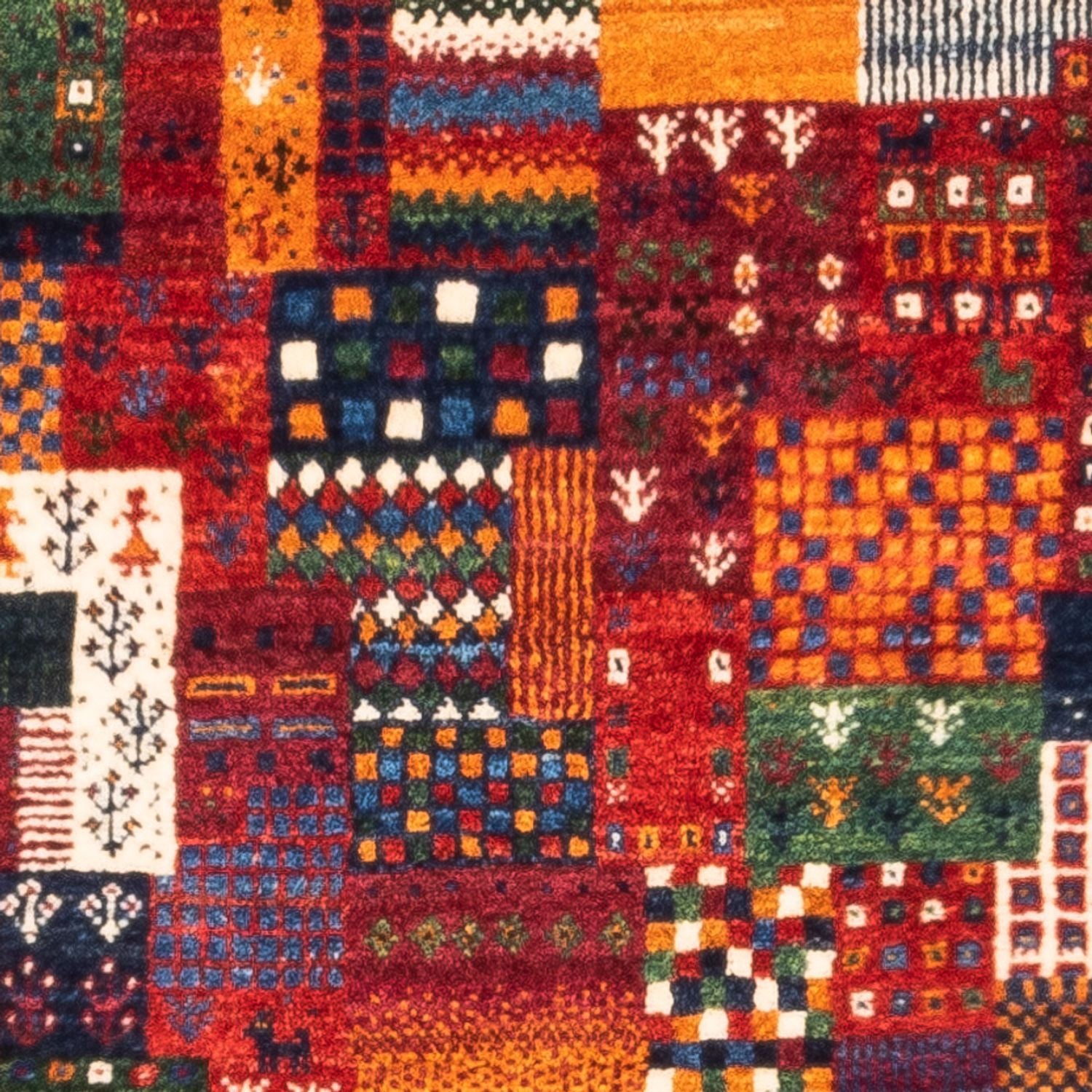 Tapis Gabbeh - Loribaft Persan - Royal - 130 x 83 cm - multicolore