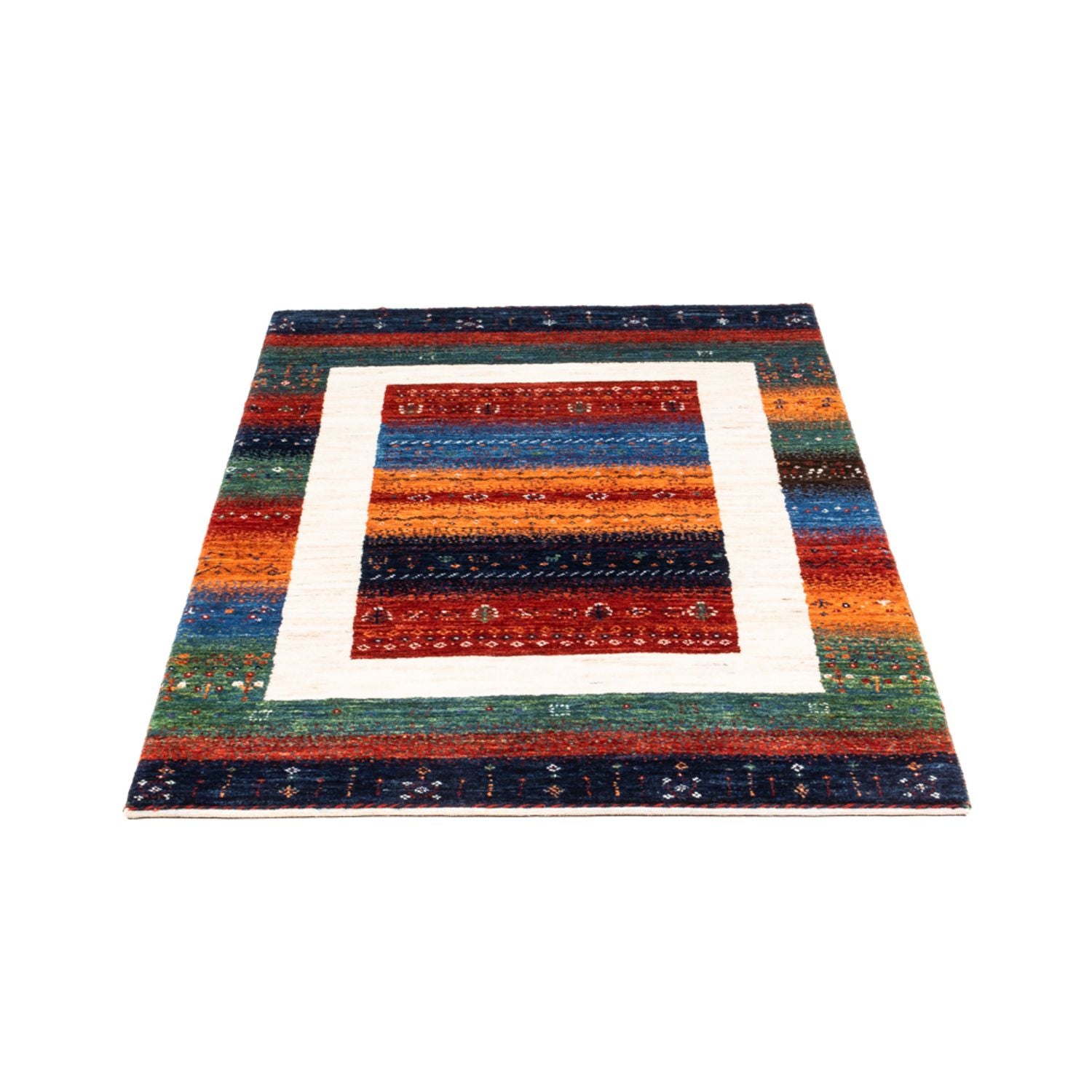 Tapis Gabbeh - Loribaft Persan - Royal - 140 x 84 cm - multicolore