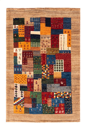 Tapis Gabbeh - Loribaft Persan - Royal - 123 x 82 cm - multicolore