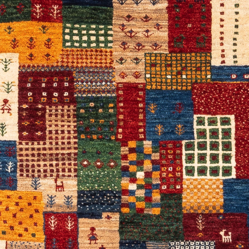 Tapis Gabbeh - Loribaft Persan - Royal - 123 x 82 cm - multicolore