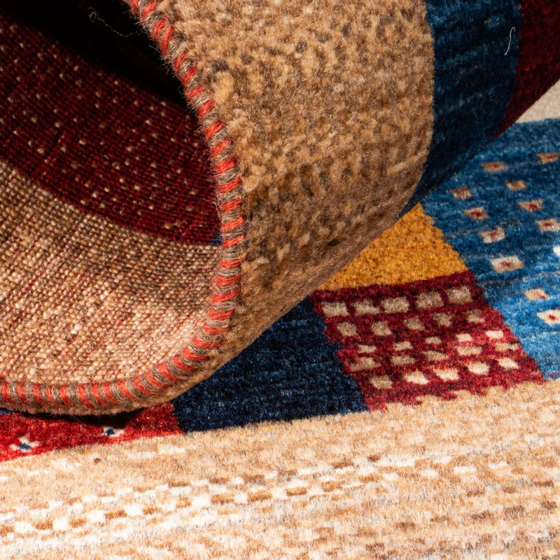 Tapis Gabbeh - Loribaft Persan - Royal - 123 x 82 cm - multicolore