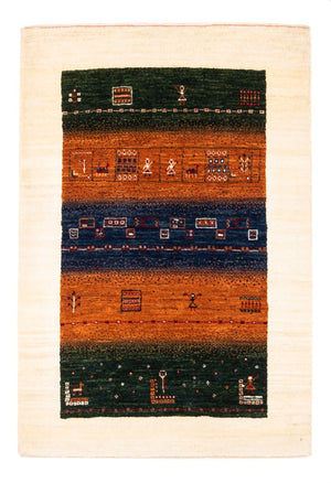 Tapis Gabbeh - Loribaft Persan - Royal - 129 x 88 cm - multicolore