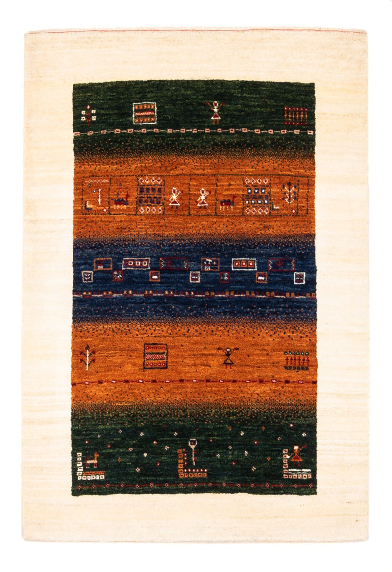 Tapis Gabbeh - Loribaft Persan - Royal - 129 x 88 cm - multicolore