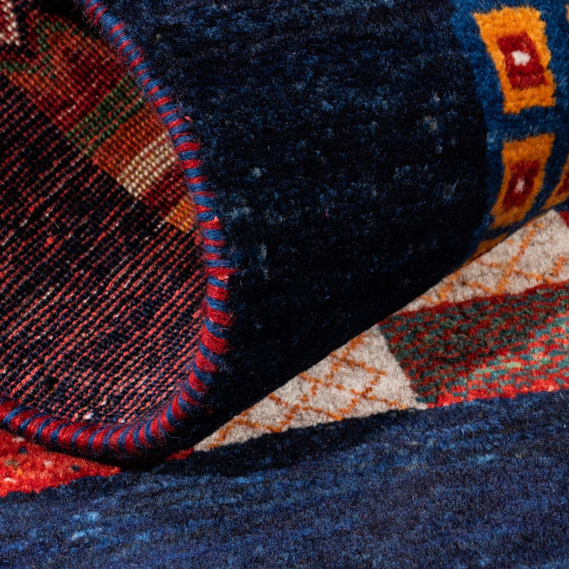 Tapis Gabbeh - Loribaft Persan - Royal - 123 x 84 cm - multicolore