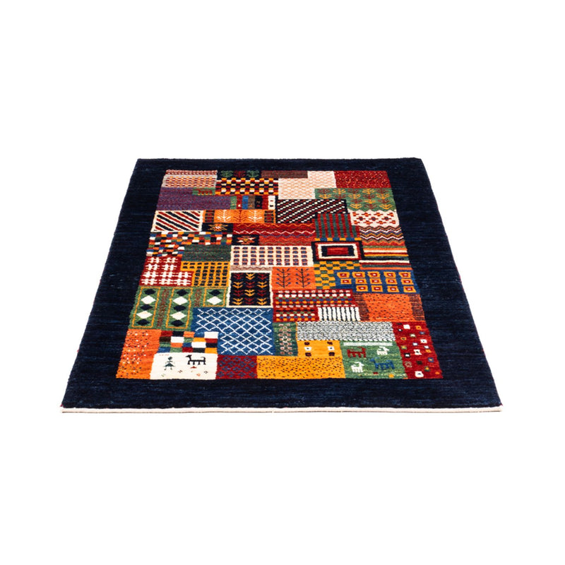 Tapis Gabbeh - Loribaft Persan - Royal - 123 x 84 cm - multicolore
