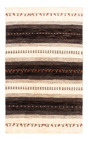 Tapis Gabbeh - Loribaft Persan - Royal - 128 x 81 cm - gris