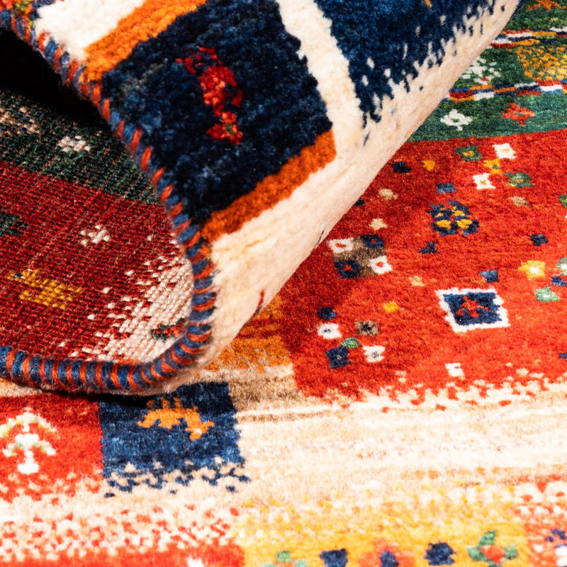 Tapis Gabbeh - Loribaft Persan - Royal - 151 x 95 cm - multicolore