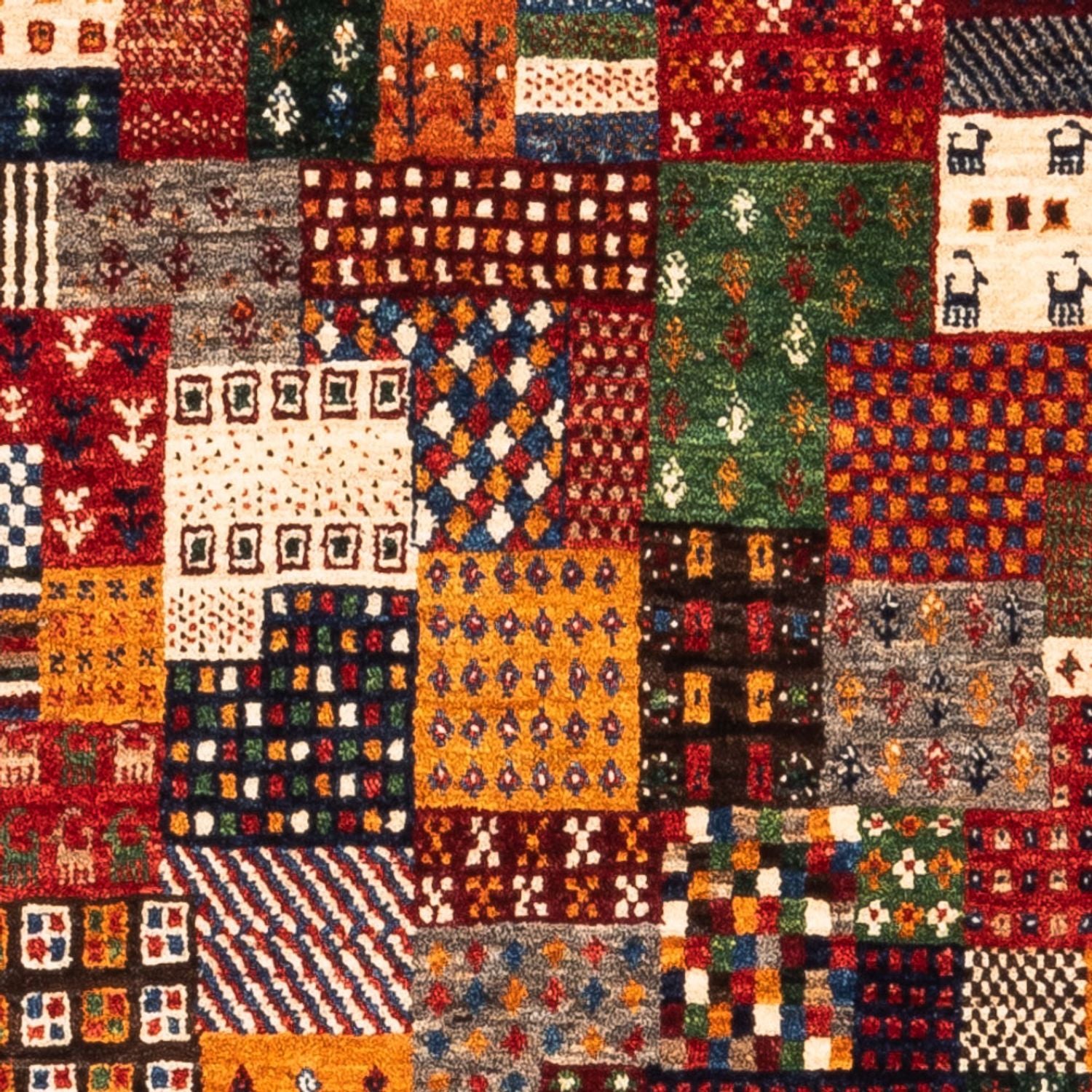 Tapis Gabbeh - Loribaft Persan - Royal - 145 x 90 cm - multicolore