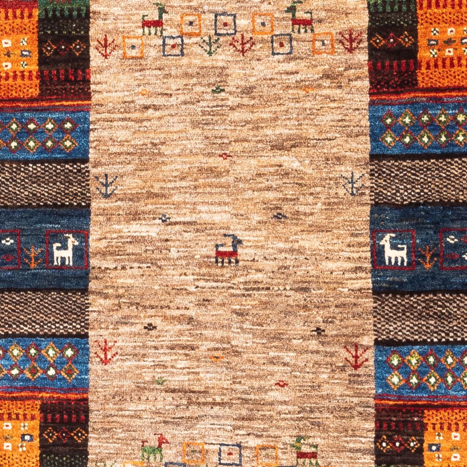 Tapis Gabbeh - Loribaft Persan - Royal - 147 x 86 cm - multicolore