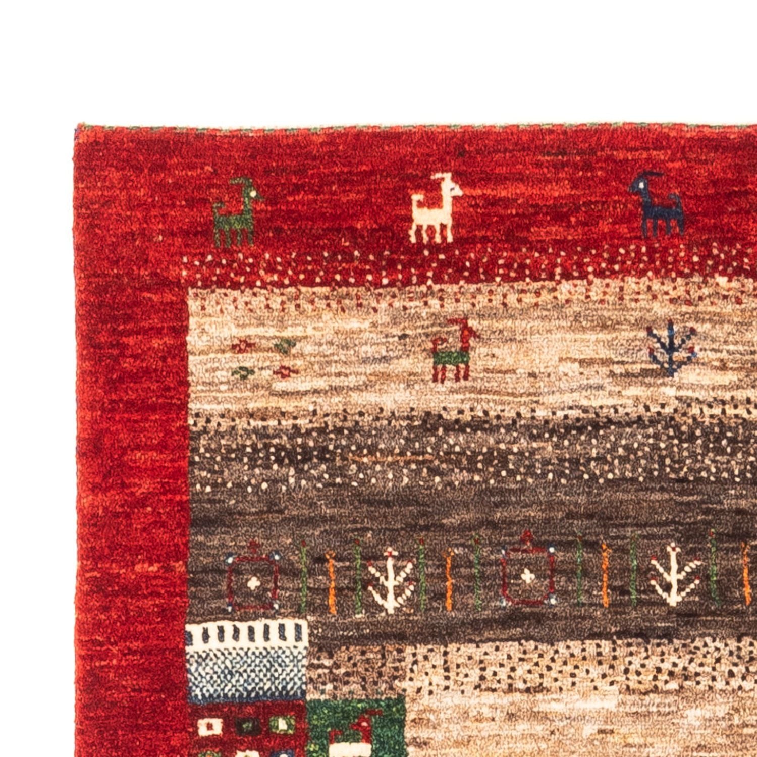 Tapis Gabbeh - Loribaft Persan - Royal - 147 x 86 cm - multicolore