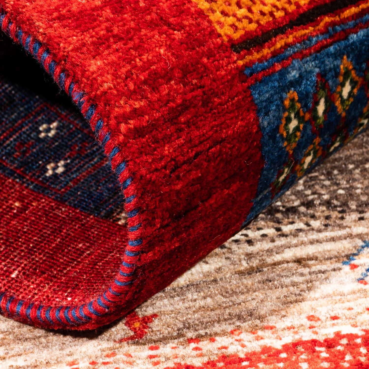 Tapis Gabbeh - Loribaft Persan - Royal - 147 x 86 cm - multicolore