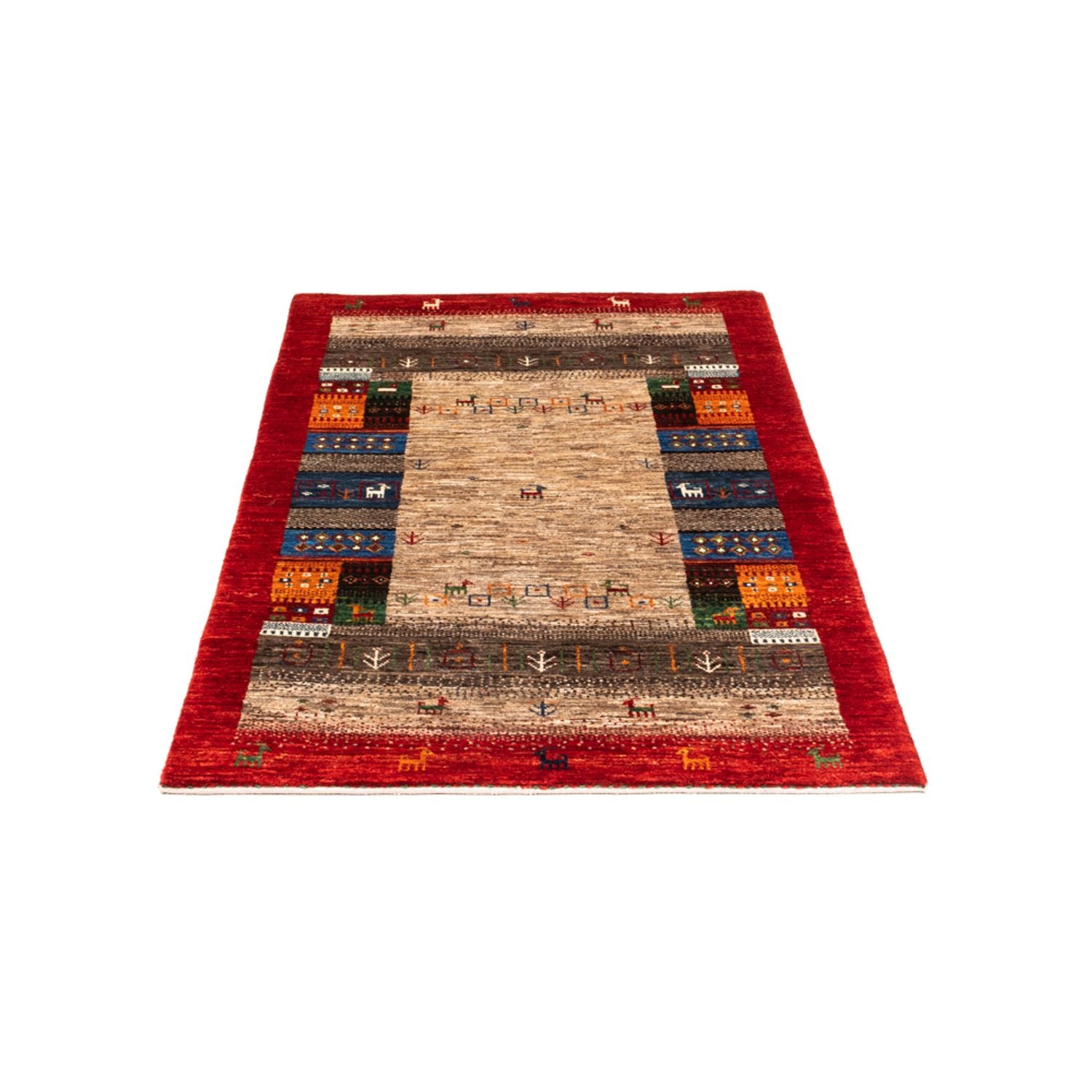Tapis Gabbeh - Loribaft Persan - Royal - 147 x 86 cm - multicolore