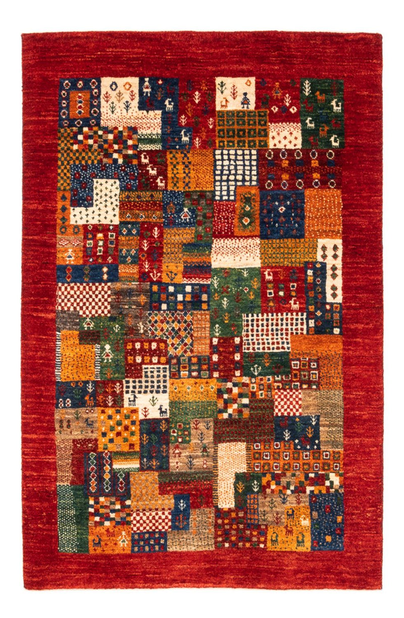 Tapis Gabbeh - Loribaft Persan - Royal - 134 x 90 cm - multicolore