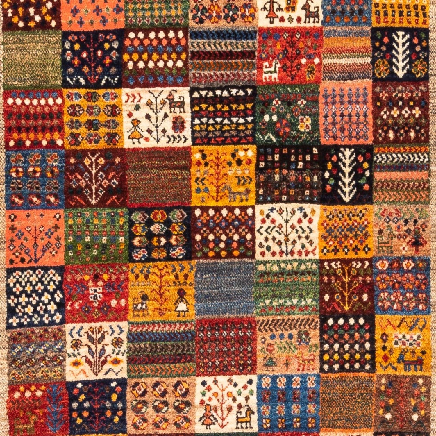 Tapis Gabbeh - Loribaft Persan - Royal - 151 x 104 cm - multicolore