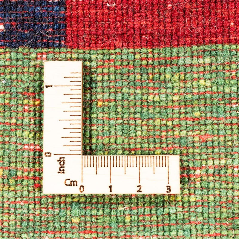 Tapis Gabbeh - Loribaft Persan - Royal carré  - 129 x 120 cm - multicolore