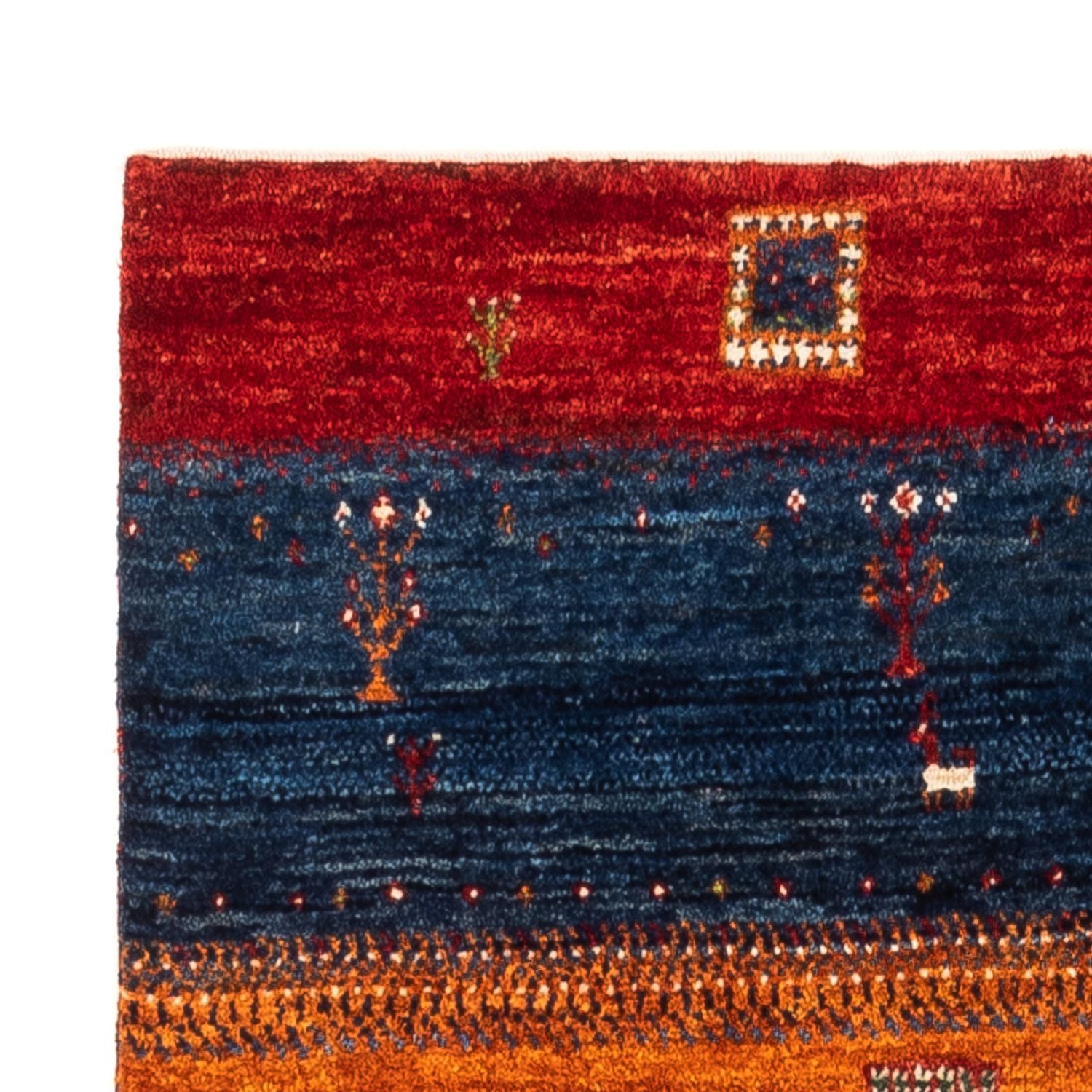 Tapis Gabbeh - Loribaft Persan - Royal - 135 x 85 cm - multicolore